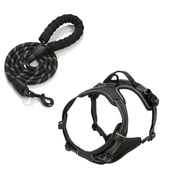 Durable Oxford Waterproof Harness Reflective Leash Bandana Outdoor Safety Custom