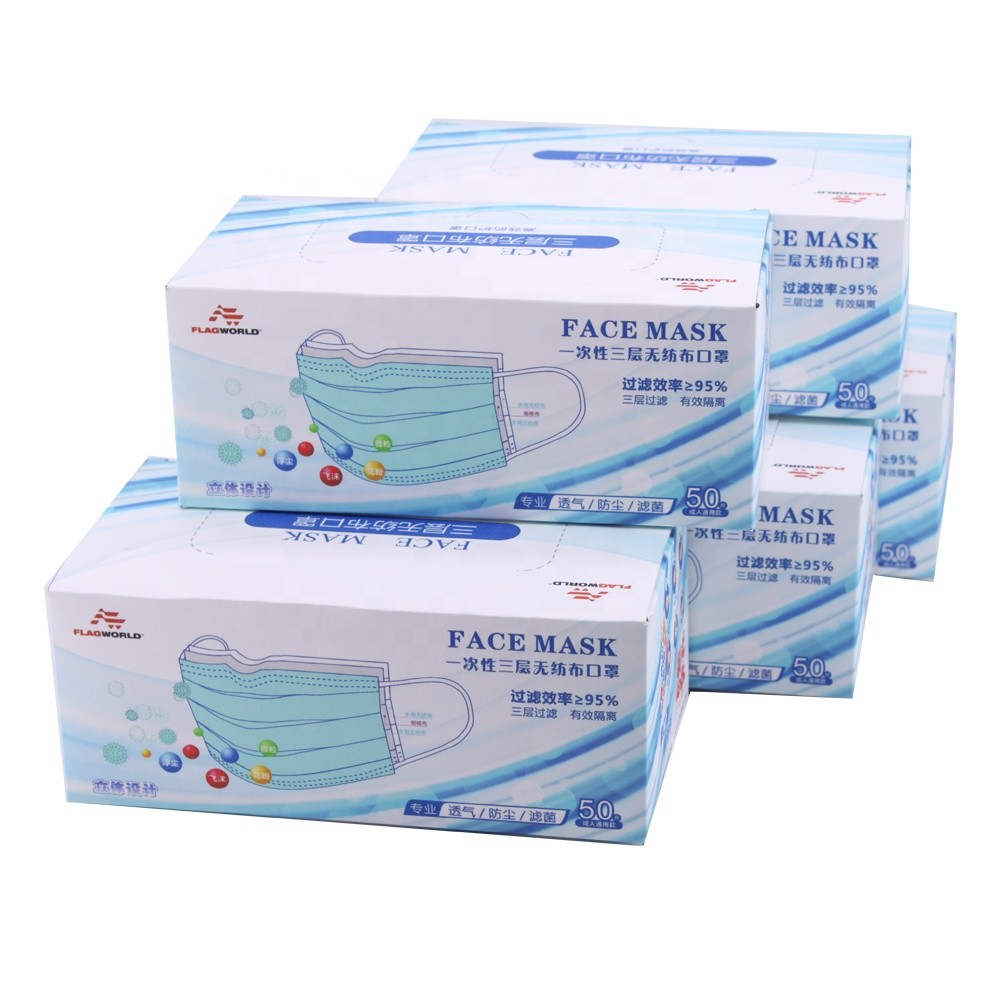 CE FDA Certificate Sterile Face Masks Anti Pollution Dust Mask With Ear Loop