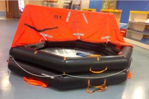 Wholesale Hot sales throw-overboard inflatable life raft with 20/25 persons from china suppliers