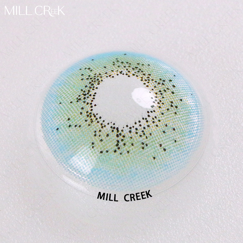 Real Looking Tri Color Contact Lenses Most Natural Colored 14.2mm