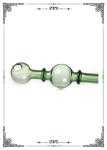 Borosilicate Glass Oil Rigs Burning Smoking Pipe Green 5.7 Inches