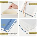 Hardcover Blue 2023 Daily Planner , Monthly Weekly Schedule 1 Page Per Day