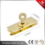 New style gold handbag square turn lock for bag parts,15.4*12.18mm turn lock