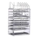 Makeup Organizer Clear Acrylic Cosmetic Storage Drawers Transparent Jewelry