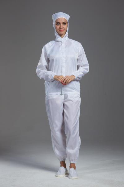 Food Processing Garment Resuable Combed Fabric yellow hooded jacket and pants