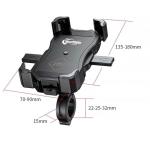 IP66 15W Usb Motorcycle Wireless Charger Mount Handbar