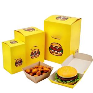 Wholesale Customized Printing Fast Food Boxes: Burger, Fry &amp; Chicken Nugget Packaging from china suppliers