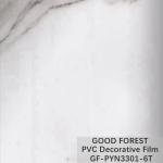 Wardrobes Marble PVC Film Grain With 0.25 - 0.60mm Thickness