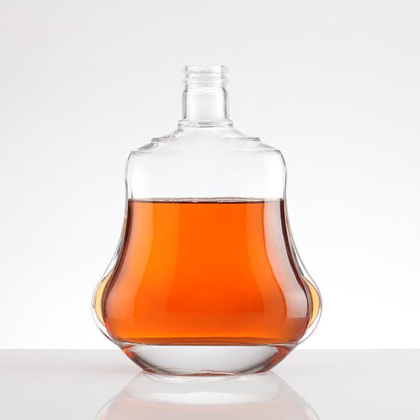 Super Flint Glass 300 ml 500 ml 750 ml Whisky Spirits Vodka Bottle for Liquor