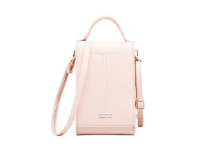 China Long Paragraph Slung Pu Leather Bag , Multi Functional Mobile Phone Purse on sale