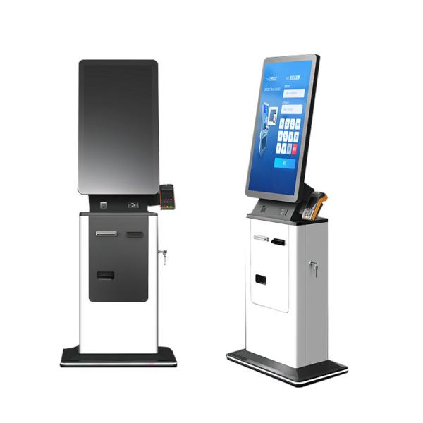 Crtly Hotel Check in Check Out Passport Scanner Card Reader Dispenser Payment Machine Coin Cash Acceptor QR Scanner Payment Kiosk