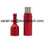Original High Quality Real Capacity Red Wine Bottle Metal USB Flash Drives