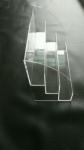 Clear 3- Shelve Tabletop Acrylic Nail Polish Display Rack Organizer Plexiglass