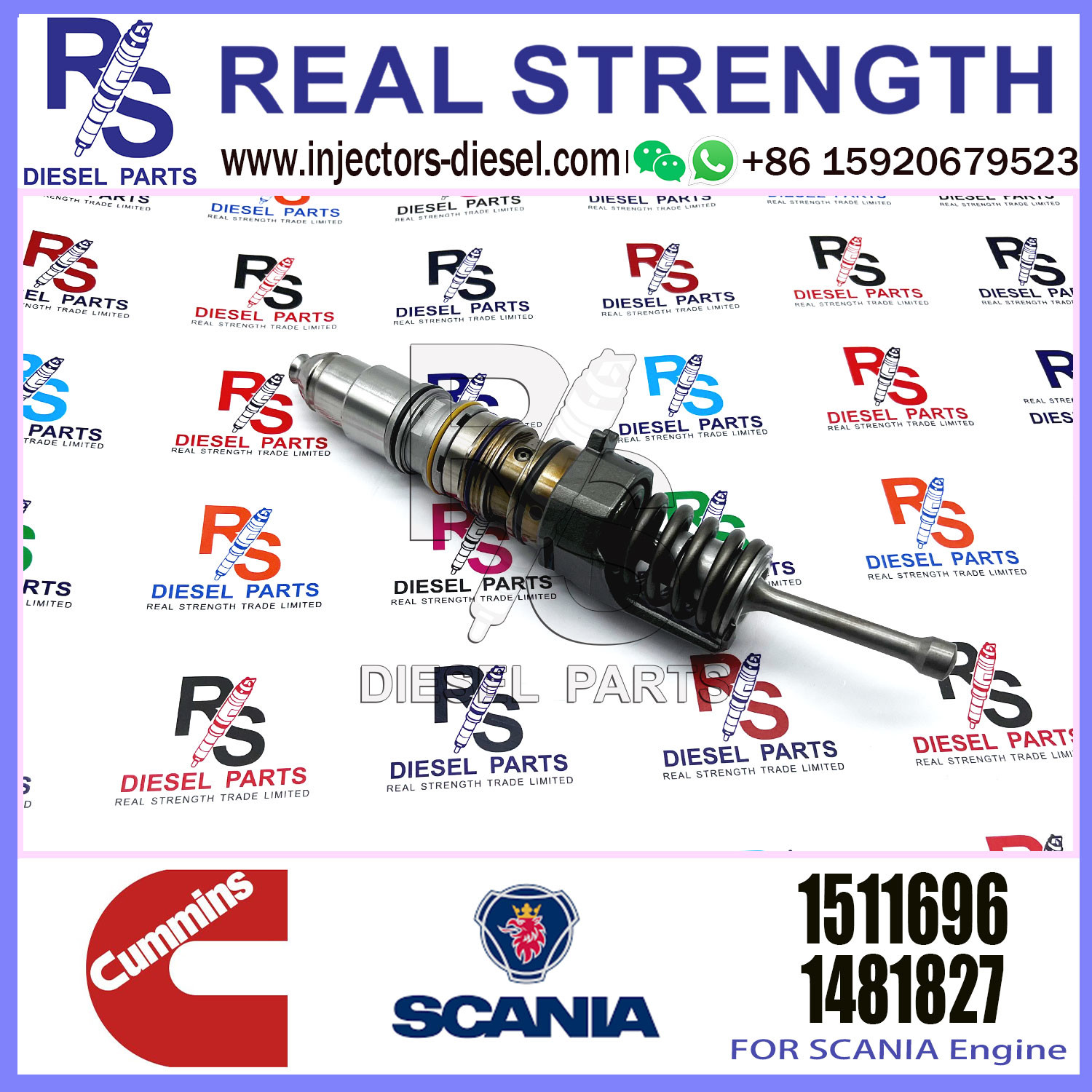 Common rail injector fuel injecto 1499714 1464994 1521977 1511696 for QSKX15 Excavator QSX15 ISX15 X15