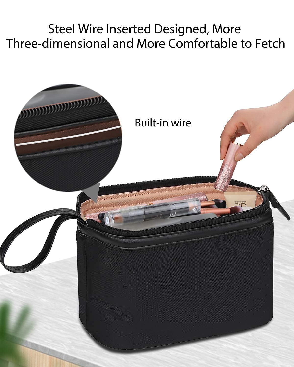 Wholesale Adult Mens Polyester Cosmetic Toiletry Bag Custom Washed Polyester Travel Toilet Bag For Men