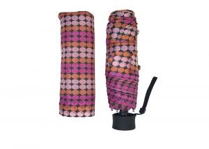 Wholesale Pink Super Mini Dot Foldable Umbrella Portable Manual Open Wind Resistant from china suppliers