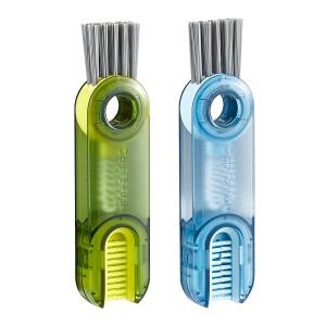 Wholesale OEM 3 In 1 Bottle Cup Lid Brush Silicone Matrial Straw Crevice Cleaning Tools from china suppliers