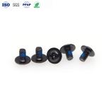 Carbon Steel Electronics Screws Black Zinc Anti Loosening Screw Cross Disc Head