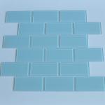 4MM Thin 2 X 4 Brick Small Glass Mosaic Tile Bathroom Glitter Mosaic