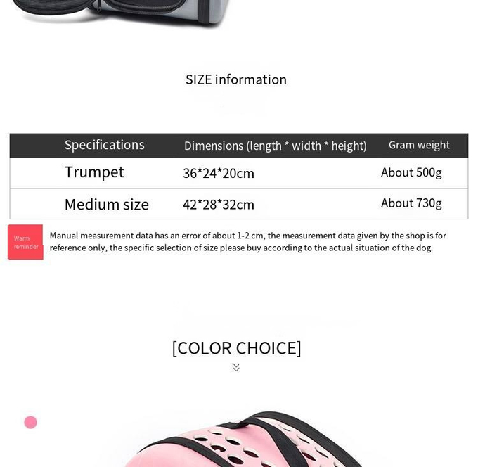 Stylish Cross-Body Breathable Foldable Outdoor Carrying Bag Portable Pet Car Bag