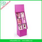 POS paper paperboard book shelf display Promotion Cardboard retail display