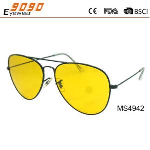 Wholesale Sunglasses with metal frame, new fashionable designer style, UV 400 Protection Lens from china suppliers