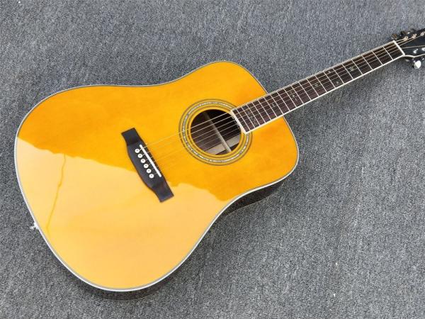 Top quality Log color 28 Style classic acoustic guitar,Solid Spruce top,41"