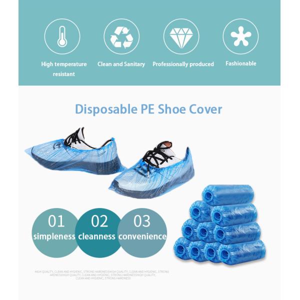 CPE Foot Cover Disposable Wear-resistant Bottom Waterproof Shoe Cover