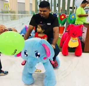 Wholesale Hansel 24v ride on elephant battery operated electric plush animal scooter from china suppliers