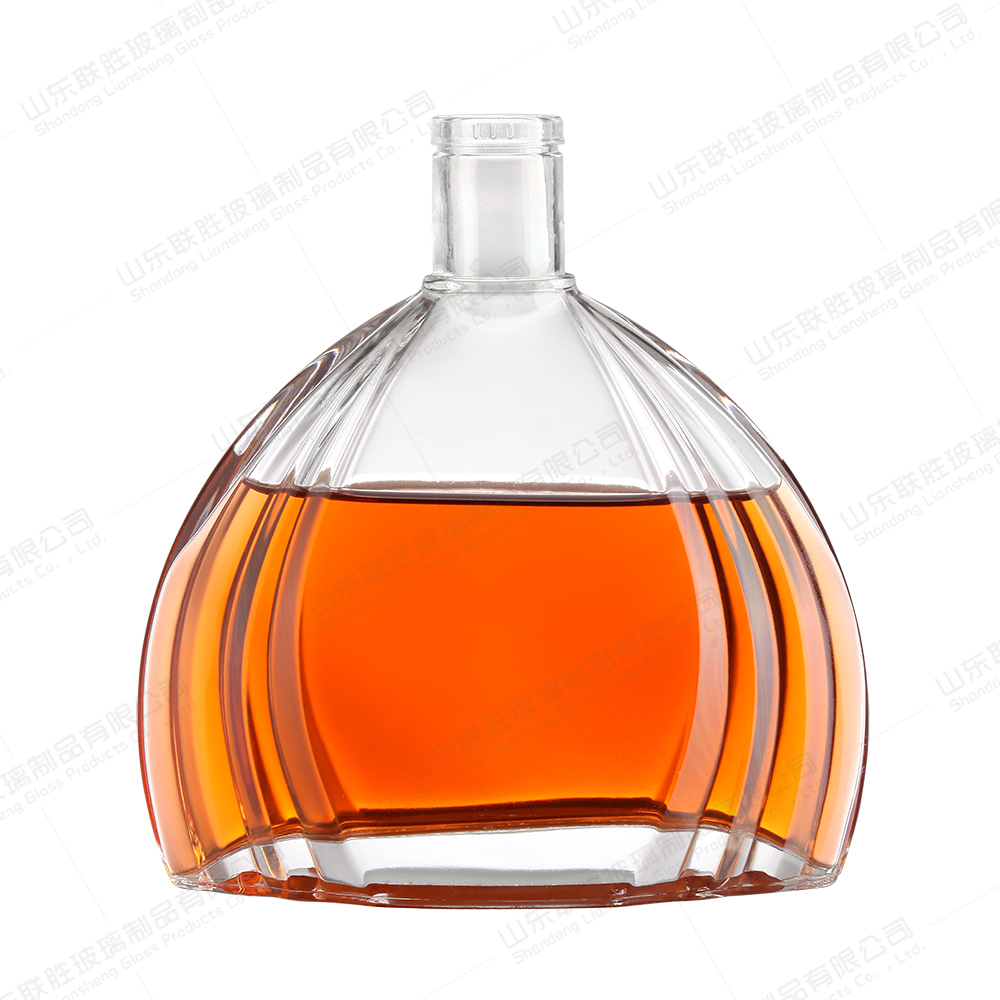 Whiskey XO Empty Liquor Spirit Bottle with 750ml 500ml Capacity and Glass Lid Sealing Type