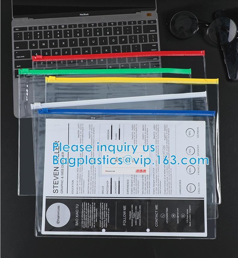 Biodegradable Slider Zipper Vinyl k Bag Slider Zipper Beach Vinyl Toiletry Zipp PVC Snap Closure