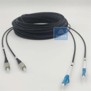 Wholesale Duplex Armored Fc To Lc Fiber Patch Cord 40m 5mm Black LSZH FTTH from china suppliers