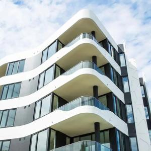 Wholesale Laminated Glass Curtain Wall Office Building Thermal Insulation Sound Insulation Curved Curtain Wall Systems Concrete Curtain Wall Glass from china suppliers