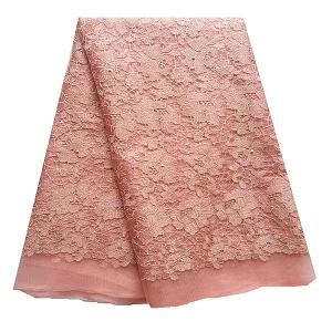 Wholesale F50285 51-52&quot; customizable metalic mesh lace fabric embroidered with beads for wedding dress from china suppliers
