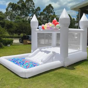 Wholesale Party Outdoor White Bounce House Inflatable Jumping Castle For Kids With Ball Pit from china suppliers