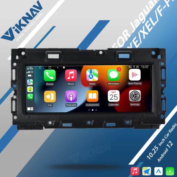 Wirless Android Car Stereo Radio 10.25 Inch For Jaguar F-PACE 2016-2019