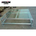 Aluminum Fashion Show Glass Stage Adjustable Acrylic Platform