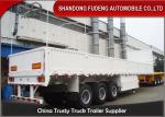 Tri Axle Side Wall Semi Trailer With Dropping Side Walls 1.5mm Steel Plate