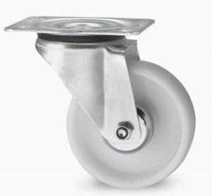 Wholesale 5 Inch White Nylon Trolley Wheels Nylon Castors Swivel Wheels 200kgs from china suppliers
