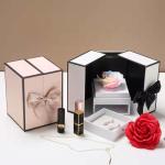 Customized Different Shape packaging flower necklace gift jewelry paper box for