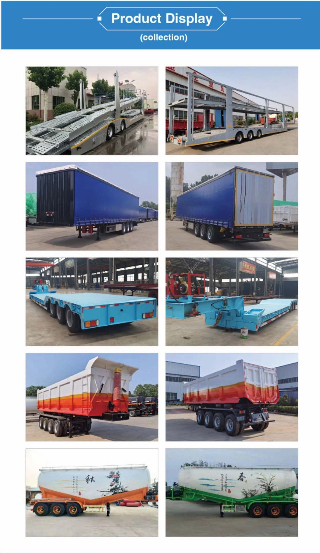 Self dumping 40FT 80tons Stake Cargo Fence Container Semi Truck Trailer AND9407CXY