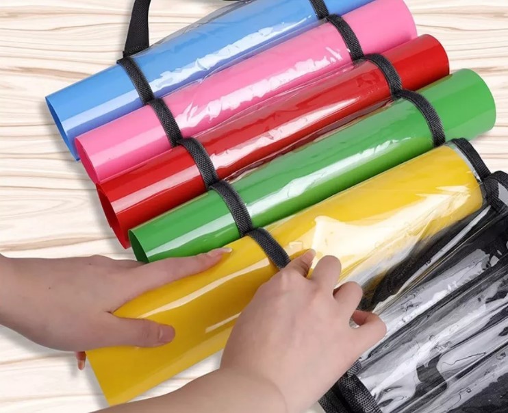 48 Rolls Wall-Mount Vinyl Storage Holder Vinyl Rolls Storage Organizer Rack Houseware