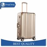 Gold Full Aluminum Cabin Luggage Carrier With Universal Wheels Less Jointed Gap