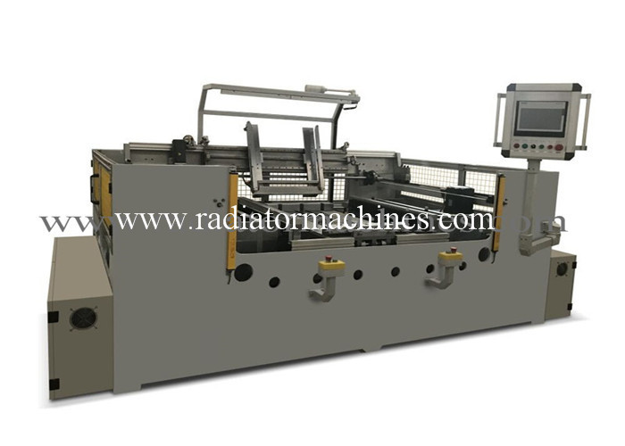 PLC Controlled Radiator Core Builder Machine For 4 Rows Radiator Core
