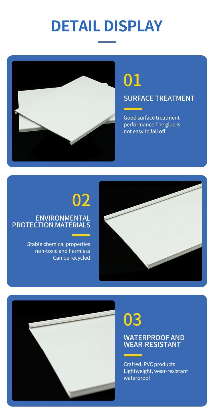 Wide PVC Profile for Colorful Ceiling Panel