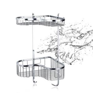 Wholesale OEM Hotel Bathroom Corner Shelf Bathroom Fittings No Assembly from china suppliers