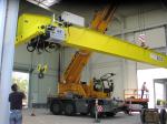 FEM 5Ton Single Beam European Overhead Crane With Trolley Yellow Painting