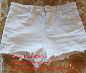 Wholesale Slim Used Womens Shorts Second Hand Womens Jean Shorts Adults Age Group from china suppliers
