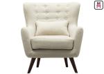 Nordic Style Cozy Armrest Single Sofa Chair Comfortable Wood Leg For Home /