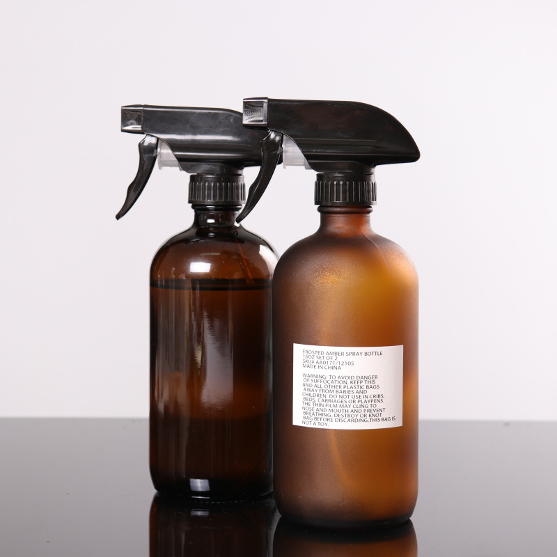 Cobalt Blue Glass Trigger Spray Bottle 250ml 500ml 1000ml Glass Boston Lotion Bottle with Pump and Logo/Graphic Design